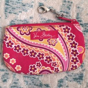Vera Bradley Zip ID Case- Raspberry Fizz 💗💛